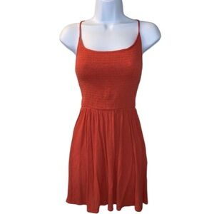 Forever 21  Crepe Dress With Smocked Top and spaghetti straps